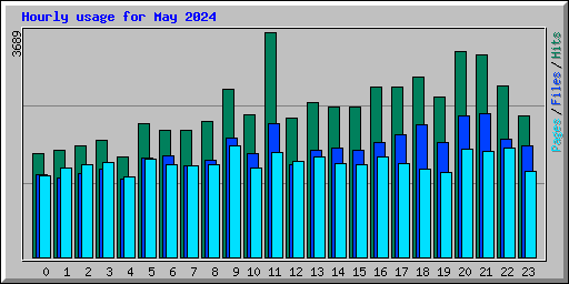Hourly usage for May 2024