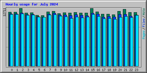 Hourly usage for July 2024